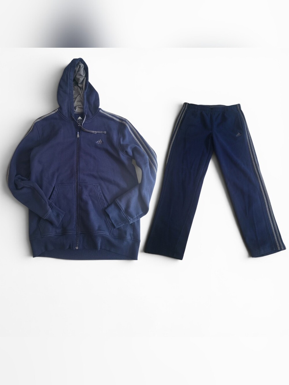 Adidas Blue Zip Hoodie/pant Set